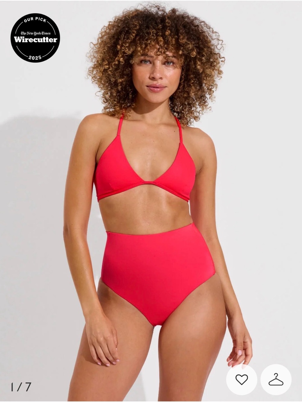 Left on Friday Hi Tide Bottom - M in Neon Red (Rescue)